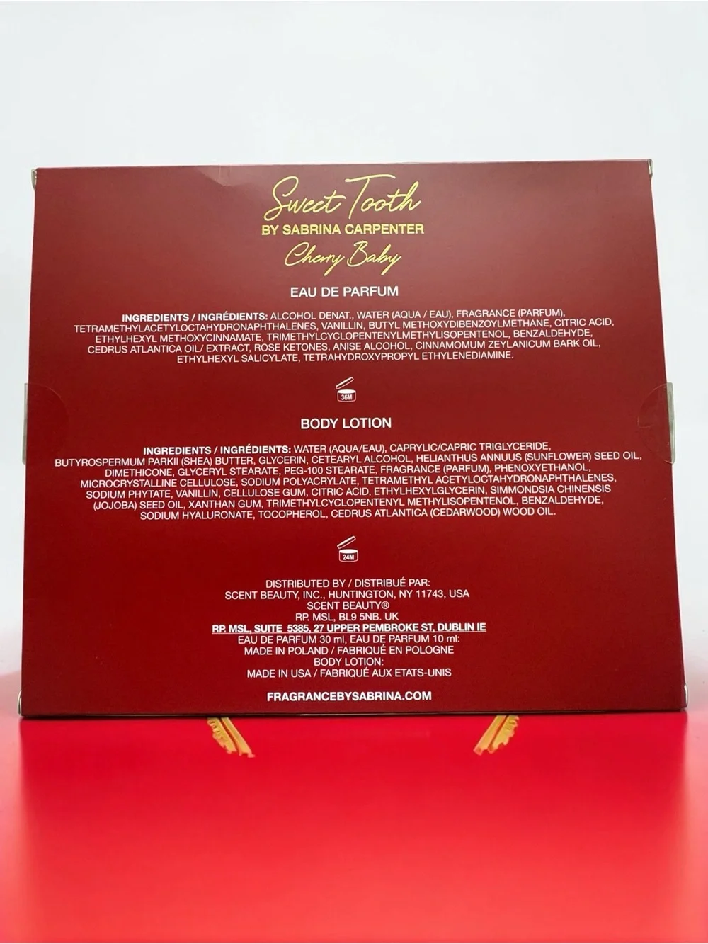Sweet Tooth by Sabrina Carpenter EMPTY Gift Set - NIB